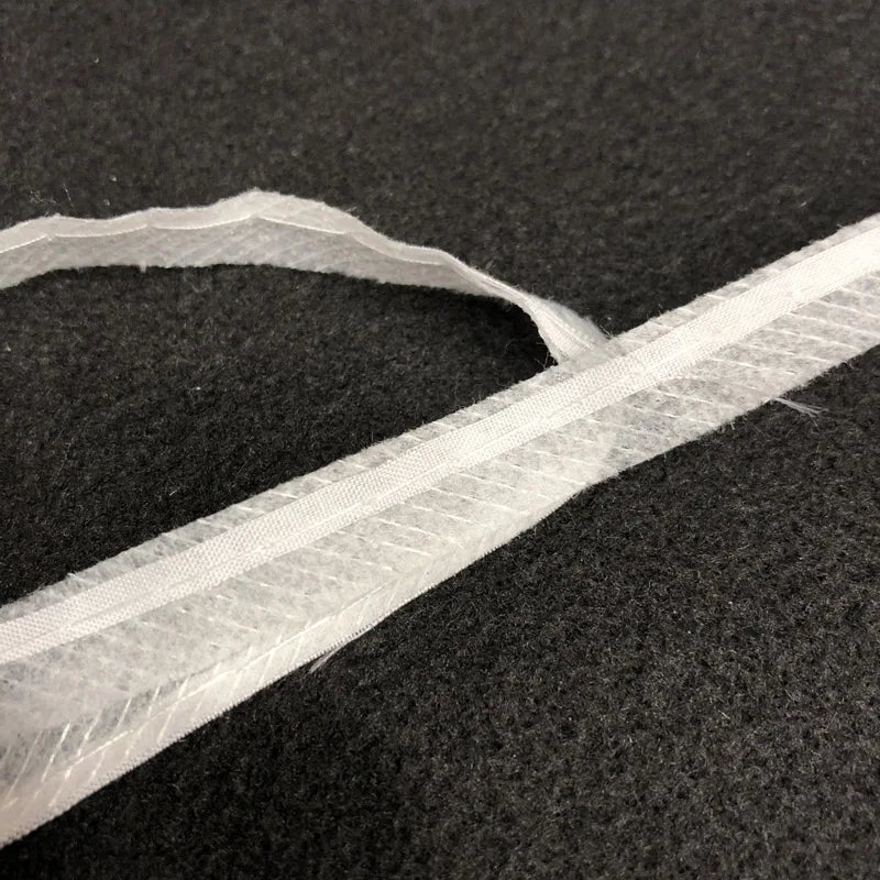 Adhesive Water Soluble Fusible Elastic 100% Polyester Non Woven Interlining Tape for Fusible Armhole Enhance Stitched