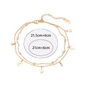 Wholesale Fashion Jewelry 316L Stainless Steel Zircon Diamond Anklet for Women Fashion Anklet Bracelet 18K Gold Jewelry