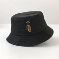 Factory Direct Sale Printed Adult Cotton  Azure Double-sided Solid Outdoor Travel Fishman Bucket Hat