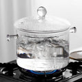 High Borosilicate Glass Open Fire Heating Mini Saucepan Noodle Bowl Soup Pot