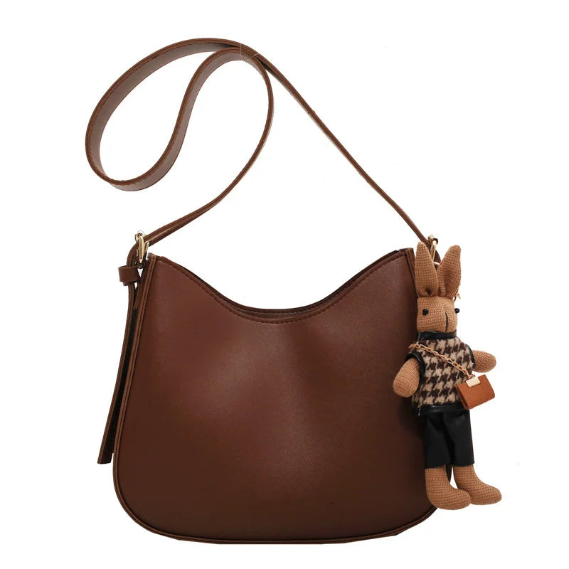 New Design Fashion Bag 2026 PU Single Shoulder Women's Handbag and Wallet Women's Handbag High Capacity Retro Bag