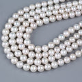 Natural White 11-13mm Round Freshwater Pearl Strands for Sale
