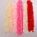 YOPIN-903 Wholesale Artificial Wisteria Flowers Garland for Ceiling Decoration