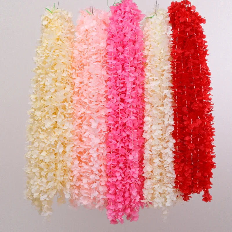 YOPIN-903 Wholesale Artificial Wisteria Flowers Garland for Ceiling Decoration