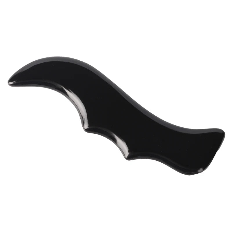 Black Bian Stone Guasha Board Gua Sha Massage Neck Face Body Guasha Ice Massage Skincare Jade Gua Sha