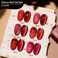 JTING New Trend 6colors Cherry Red Cat Eye Gel Nail Polish Support Private Label Custom Ruby Cat Eye Gel Polish Nail Supplier