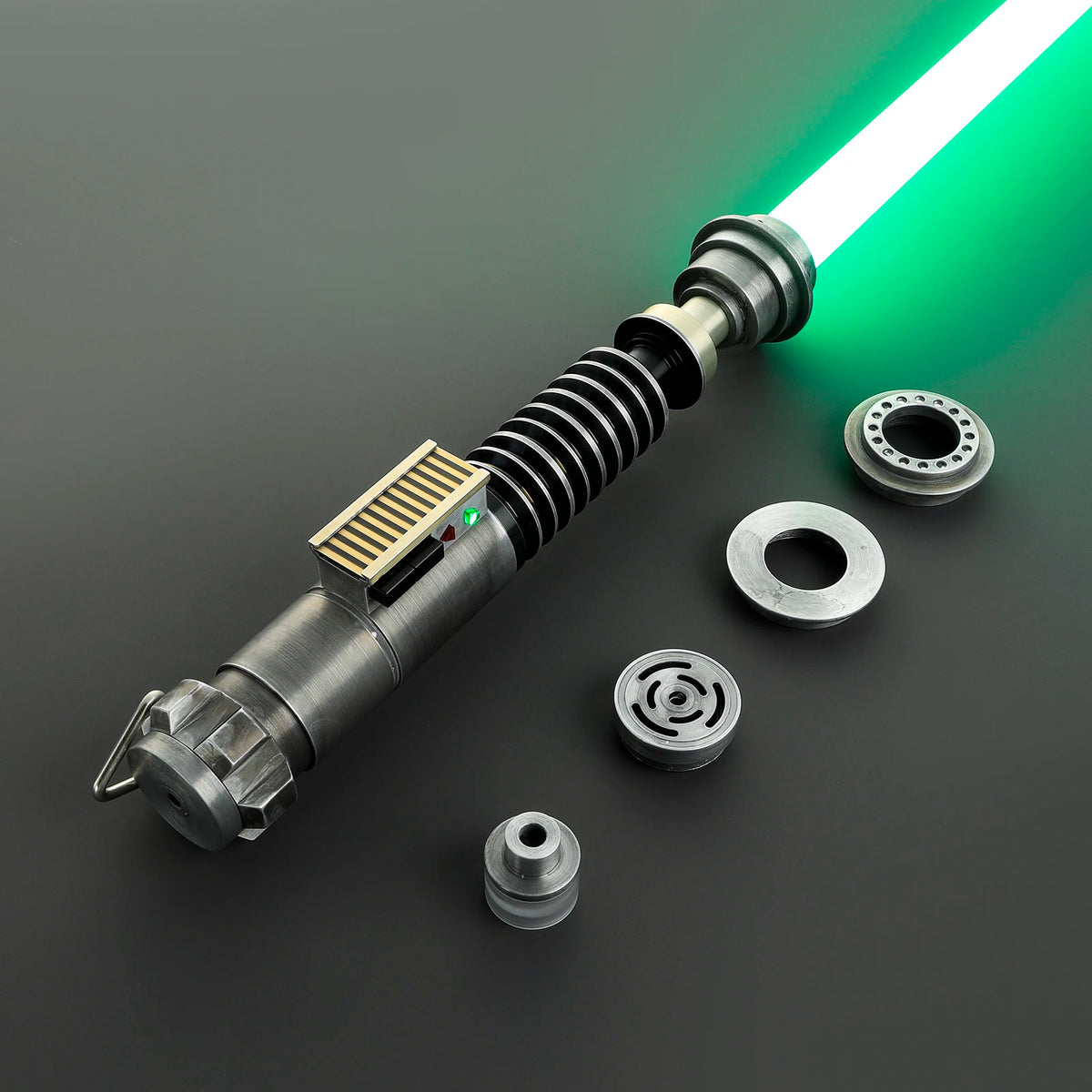 Wholesale Custom Metal Hilt Lightsaber Weathered Luke Force FX Heavy Dueling Smooth Swing Pixel Laser Sword Toy for Cosplay Gift
