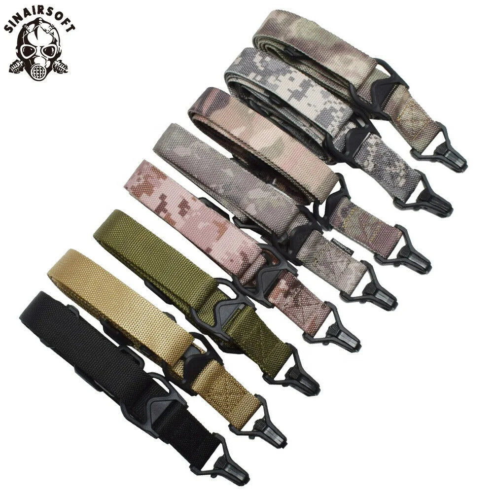 Sinairsoft Tactical Adjustable Nylon Polyester Slings Anti-Dropping Shoulder Straps Security Scope Mounts Accessories for