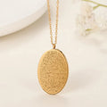 Inspire Jewelry Middle Eastern Dainty Islamic Arabic Name Oval Scripture Necklace Arabic Calligraphy Custom Name Necklace