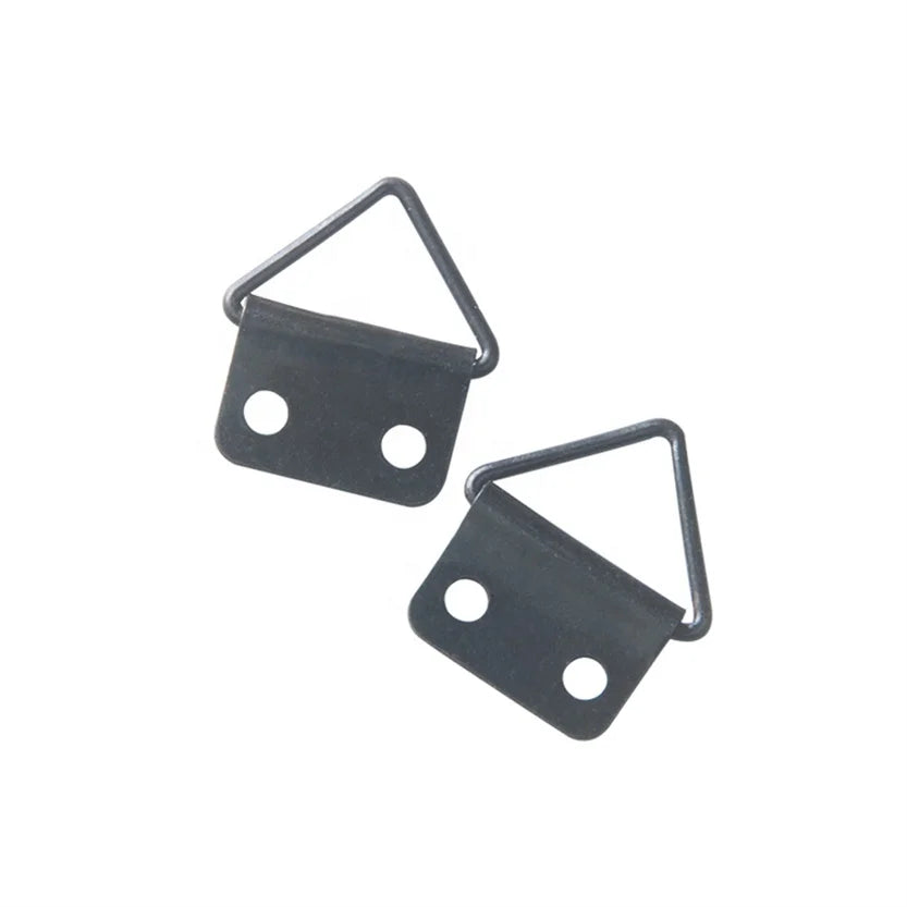 TS-K018 Factory Wholesale Heavy Duty Iron D Ring Picture Hangers Sturdy Box Packed Frame Back Mounting Hardware for Wood Frames