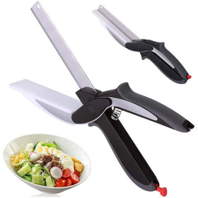 HelloWorld Kitchen Knife Cutting Board Vegetable Peeler Bottle Opener Fish Scaler Food Chopper Multifunctional Scissor Kitchen