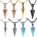 Arrow Head Pendant Chain Stainless Steel Necklace Jewelry Accessories for Men 2021 Summer Fashion