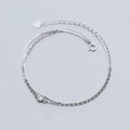 Luxury 925 Sterling Silver Double-Layer Chain Dainty CZ Wedding Bracelets for Women Jewelry