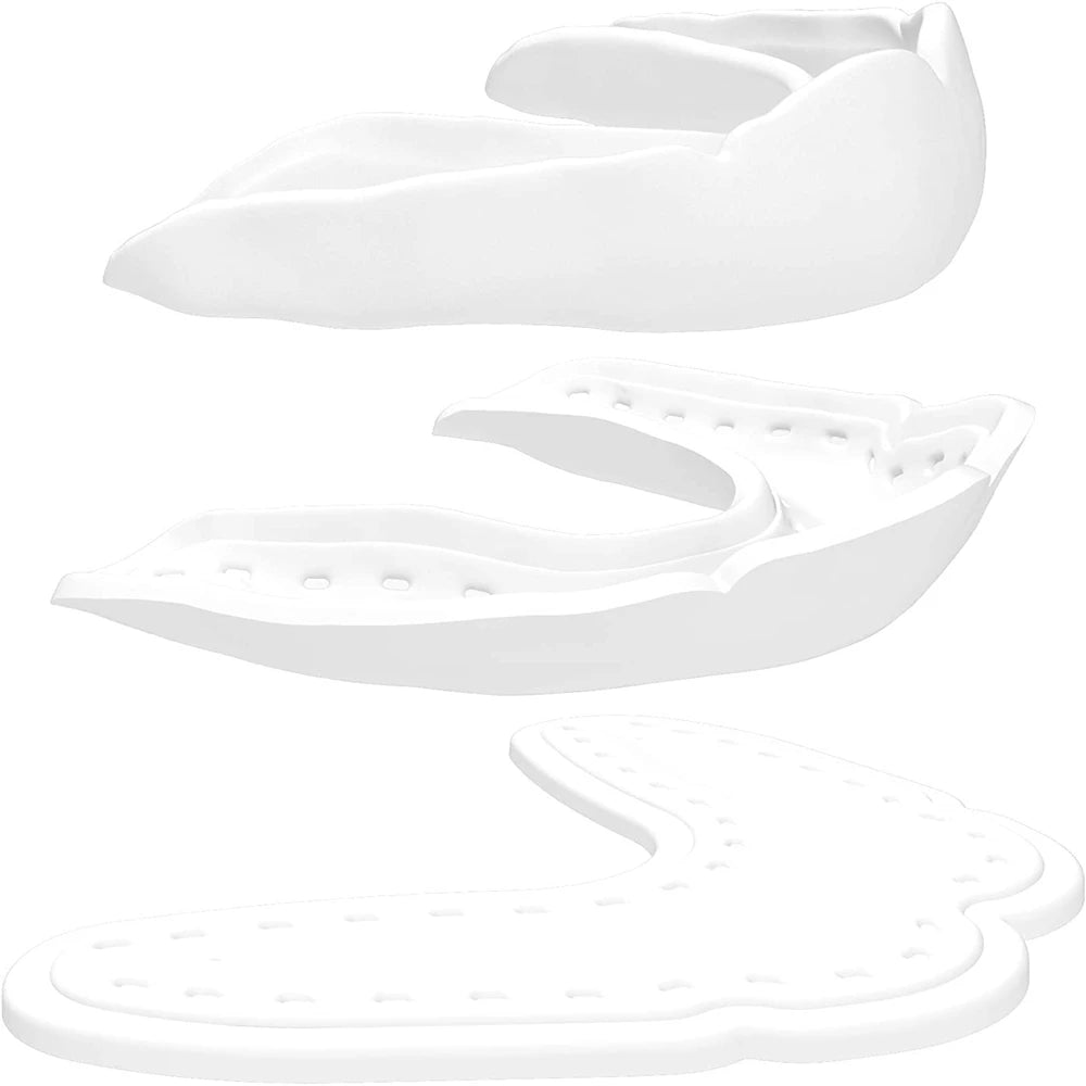 Ultra-Slim Microfit 1.6mm Eco-Friendly EVA Mouth Guard with Crumple Zones for Football Hockey Boxing Teeth Grinding