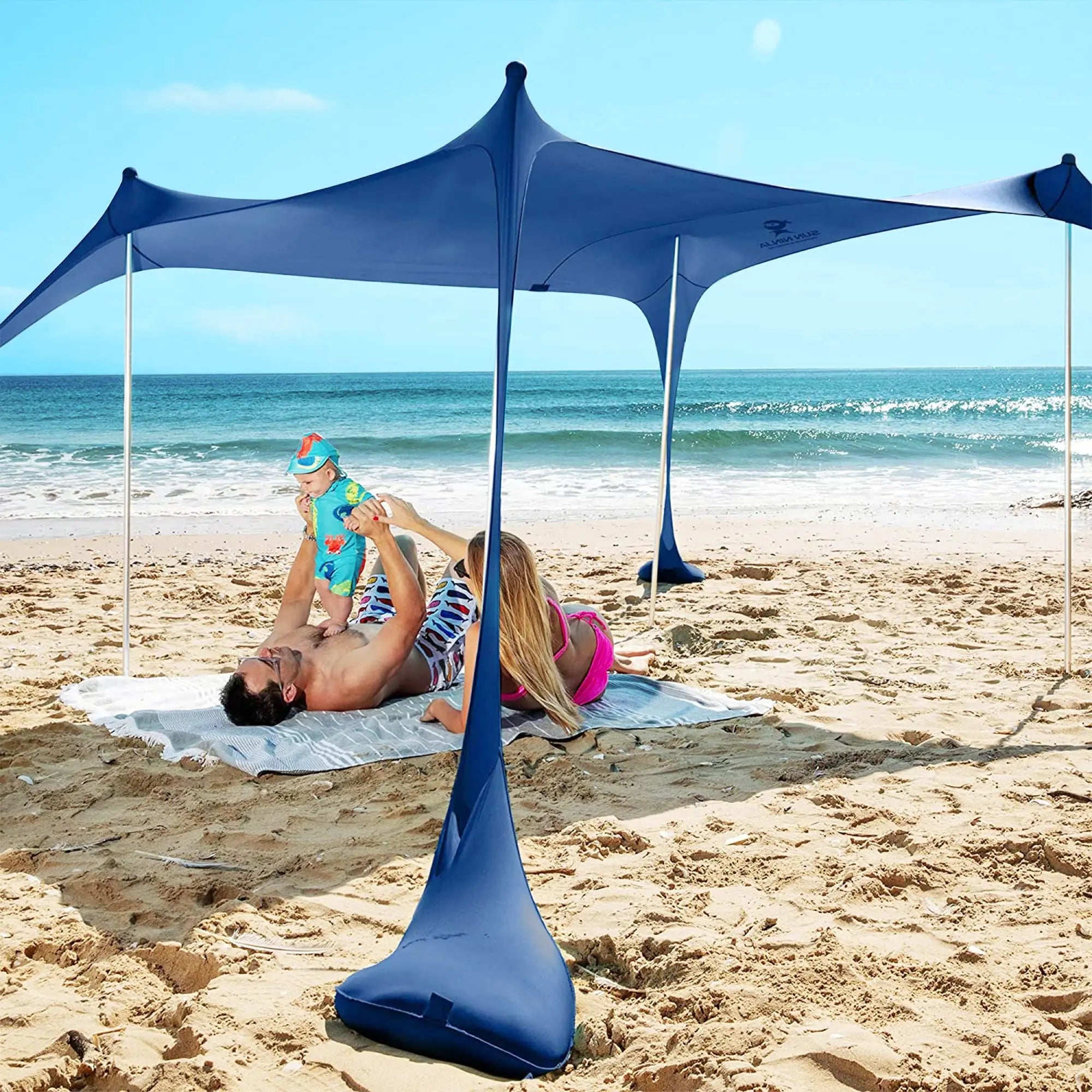 Summer Easy Portable Air Base Camping Tenda Da Spiaggia Canopy Beach Camp Outdoor Lycra Tent Sunshade Shelter Pop up Beach Tent