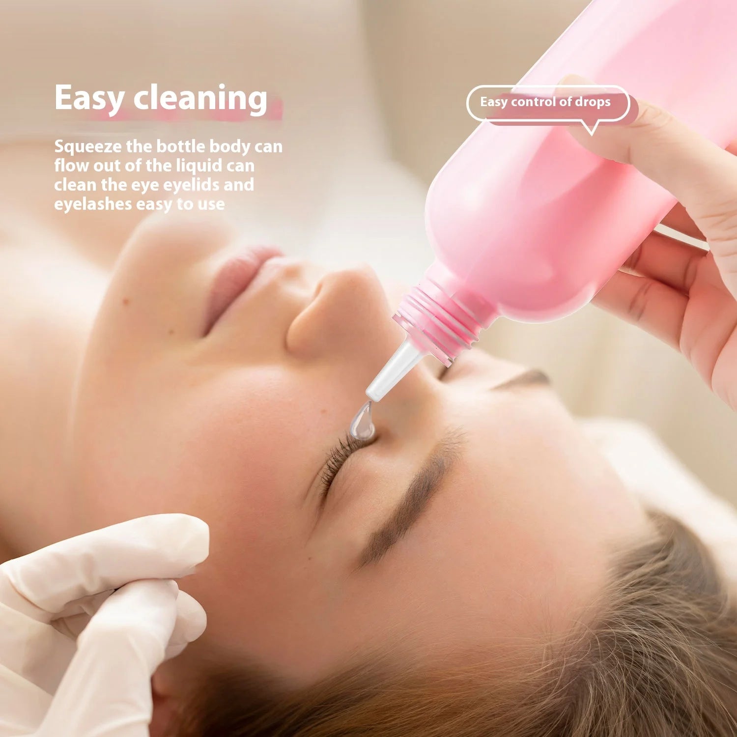 60ml 150ml 250ML Eyelash Tattoo Liquid Auxiliary Soft Squeeze Bottle Pump Sprayer Sealing Watering Bottle