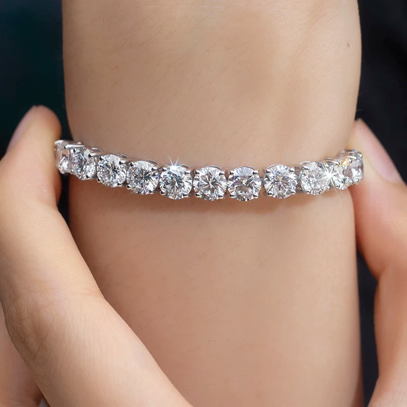 14k 18k Gold 3carat 4carat 5carat 10carat Tennis Bracelet Lab Grown Diamond Tennis Chain