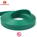 Custom Dark Green Outdoor TPU Coated Webbing 1mm Thick 16mm Wide Eco-friendly Waterproof Easy to Clean for Product Use