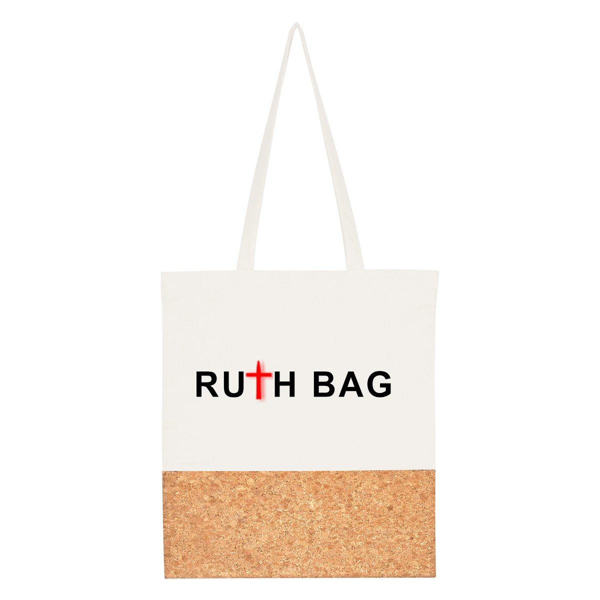 RUTH Ruthbag Best Sale Custom Printed Letter Logo Large/Medium Cotton Canvas Daily Use Shop Bag Wholesale Long Handle Shoulder