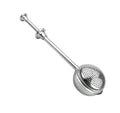 Reusable Tea Ball Stainless Steel Loose Leaf Spices Tea Infuser with Push Handle Strainers Filter for Home Office