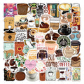 50pcs Hot Coffee Series Design Graffiti Stickers Packs for Car Motorcycle Suitcase Guitar Notebook Wholesale
