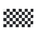 Ready Stock 100% Polyester Flying Style Double Sided Black and White Grid Checkered Flag 3x5 Ft Soft