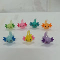 3D Mini Axolotl Figurines DIY Ocean Sea Animal Resin Miniature Figurines Garden Ornaments Micro Landscape Terrarium Decoration