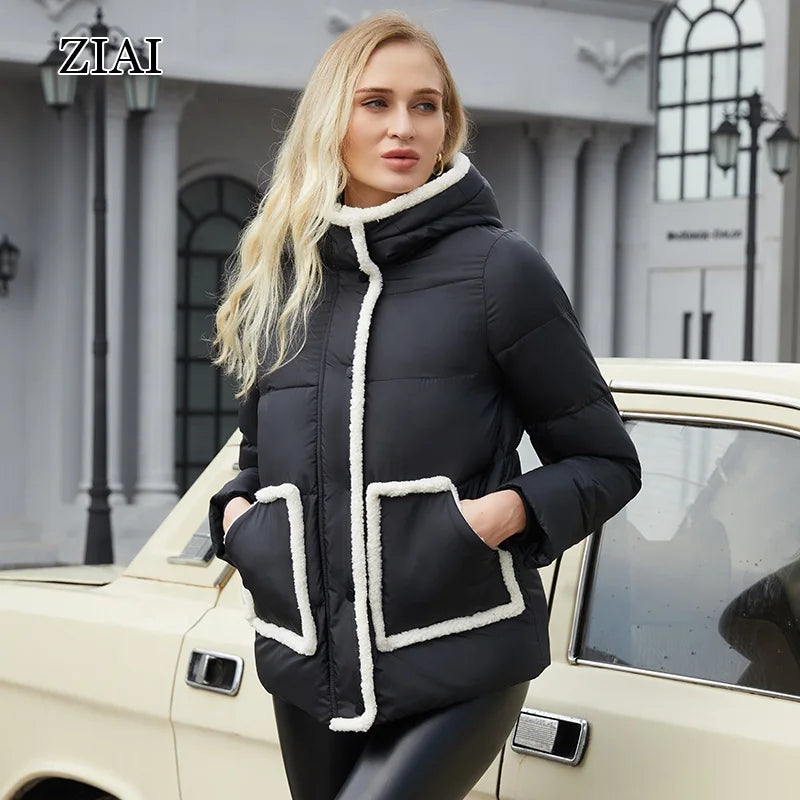 Customized Women's Padded Jacket Winter Warm Padded Jacket Fashion Europe and the United States Padded Jacket