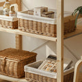 Handmade Woven Rectangle Picnic Basket Tray Eco-friendly Hot Natural Wicker Necessary for a Memorable Picnic Experience