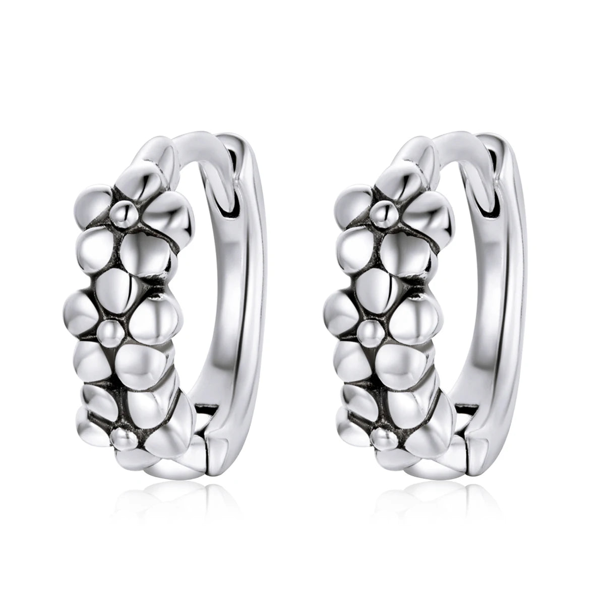Wholesale Discount S925 Sterling Silver Minimalist Earrings Stackable Geometric Boho Fine Jewelry for Women Girls Daily Gift