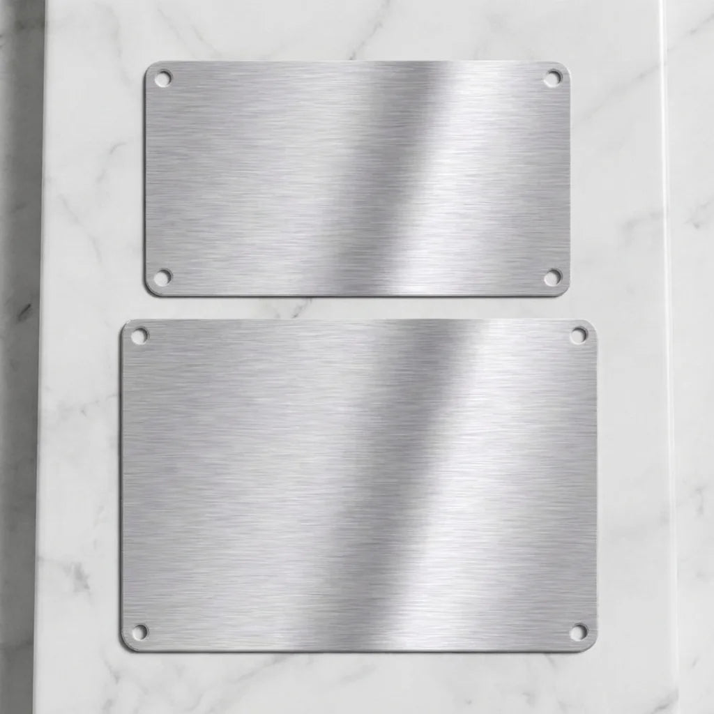 316/316L Marine Grade Stainless Steel Sheet Metal Stamping Laser Cut Fabrication Signs Industrial With Permanent Laser Engraving