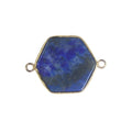 DIY Wholesale Natural Crystal Lapis Lazuli Healing Stone Aura Pillar Necklace Colorful Electroplated Crystal Point Pendant