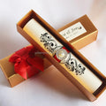 Modern Hottest Royal Birthday Scrolls With Rustic Paper Box Handmade Ribbon Bow Wedding Paper Scroll Invitation Cards