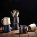 Wholesale Handmade Japanese Style Vintage Rustic Ceramic Tea Mug Stoneware Coffee Mug with Handle