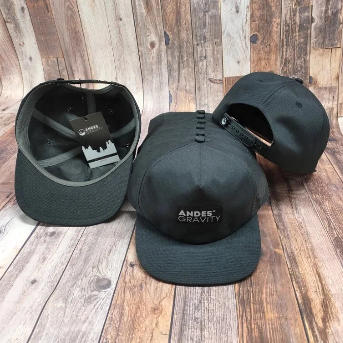 Men Women Custom Recycled Polyester 6 Panel Snapback Cap With Label