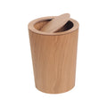 Nordic Unprinted Flip Wooden Trash Can Large Trash Can Home Office Hotel Paper Basket