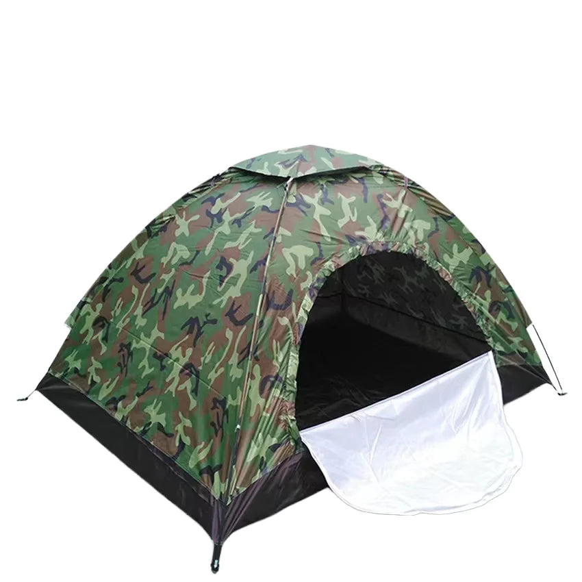 Woqi Single Person Waterproof UV-protected Climbing Camping Tent Summer Nylon Outdoor Travel Tent for Family Camouflage Design
