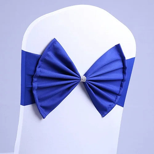 New large bow elastic chair back flower wedding prop bow fashionable chair back flower factory direct sales chaise arriere fleur