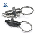 Stainless Steel Black Zinc Coating Spring Loaded Pull Pin Cam Action Indexing Plunger with Ring and Nut