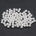 DIY Best Quality White Jade beads about 8mm jewelry ball Aquamarine gemstone Sphere for pendant