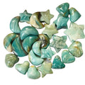Caribbean Calcite Moon Wholesale Natural Healing Crystal Blue Caribbean Calcite Star  for  Decoration