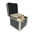 Aluminium DJ Storage Carry Case Vinyl Storage Box with Unique Front Flap Opening | LP Storage Boxes