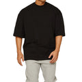 Cotton Plain Drop Shoulder Oversize T-shirts Heavyweight Custom Logo Mens Tee Shirt