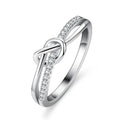 925 Sterling Silver Moissanite Ring Vintage Design Double Circle for Women Engagement Fine Jewelry