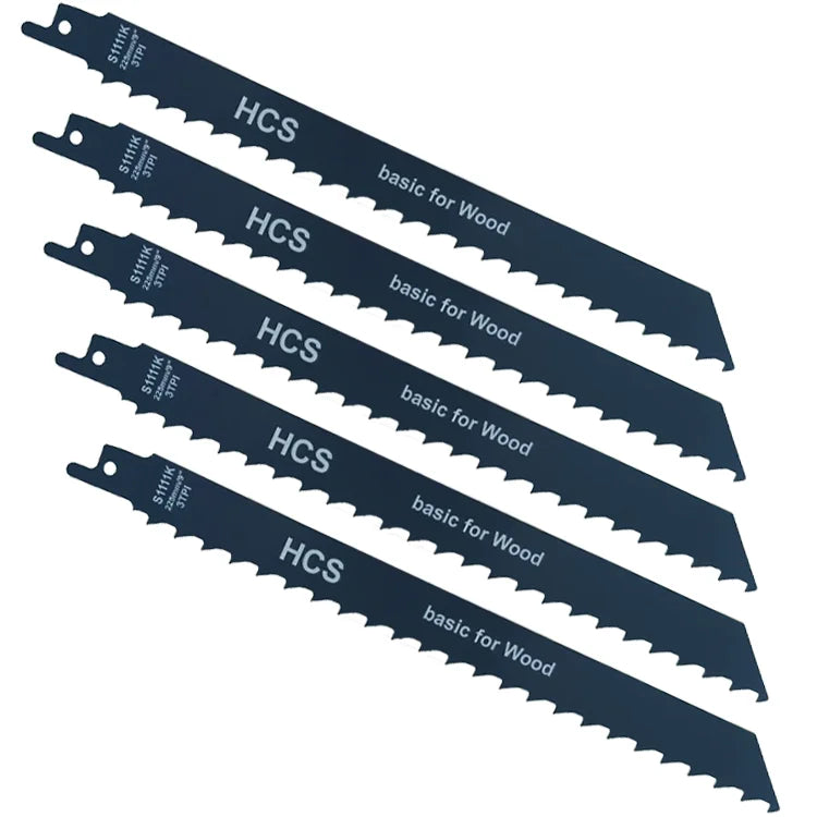 S1111K 3TPI HCS Industrial Grade Reciprocating Saw Blades for Coarse Wood & Fuel Wood 20-175mm OEM Customizable Free of Nails