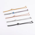 Stainless Steel Diy Jewelry Findings Adjustable Extend Chain Bolo Chain Slider Bracelet Makings for Bracelet Making