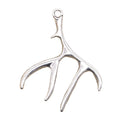 Charms Buckhorn Antler Deer 51x40mm Handmade Making FitVintage Tibetan Silver Color PendantsDIY for Bracelet Necklace