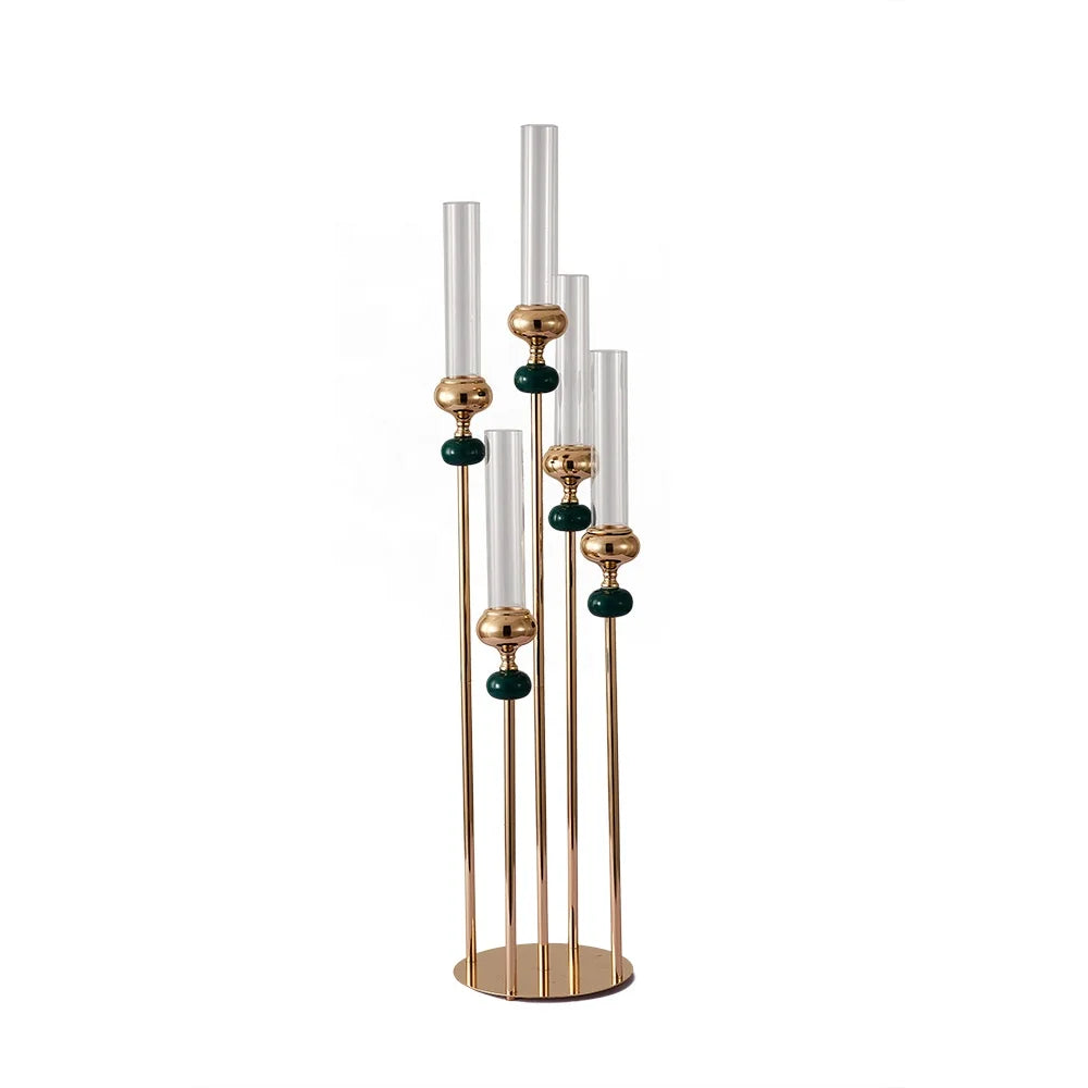 Wedding Gold Candlestick Holders Centrepiece for Events Party