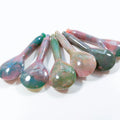Natural Jade Indian Agate Gemstone Oem Custom logo Chinese Spoon Gem Gua Sha Traditional Board Tool