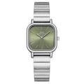 IBSO Reloj Mujer Luxury Women Watches Silver Simple Stainless Steel Band Watch Women's Fashion Square Wristwatch Zegarek Damski